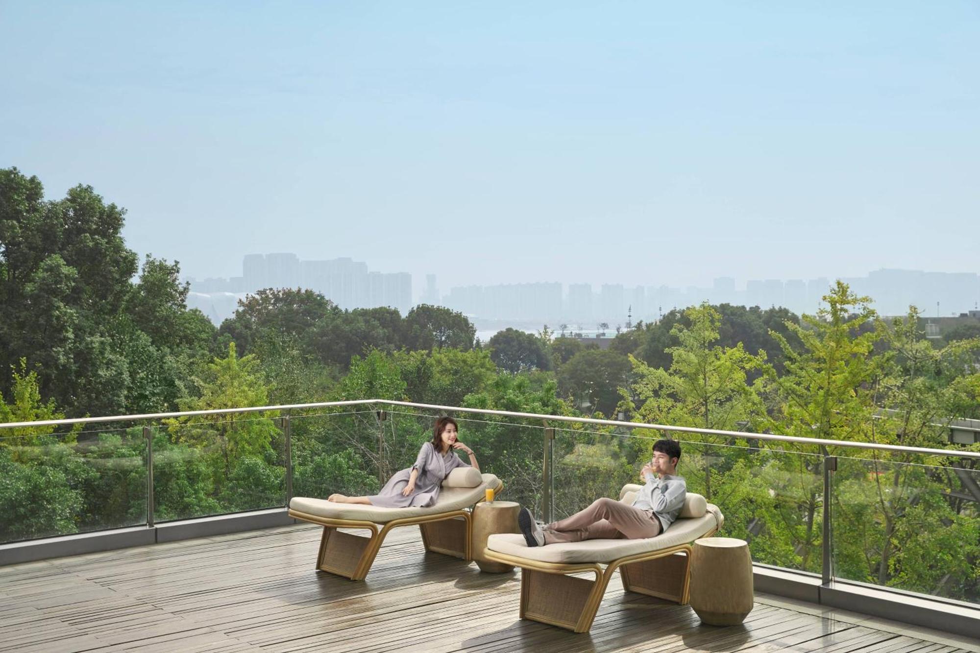 Hangzhou Marriott Hotel Qianjiang Bagian luar foto
